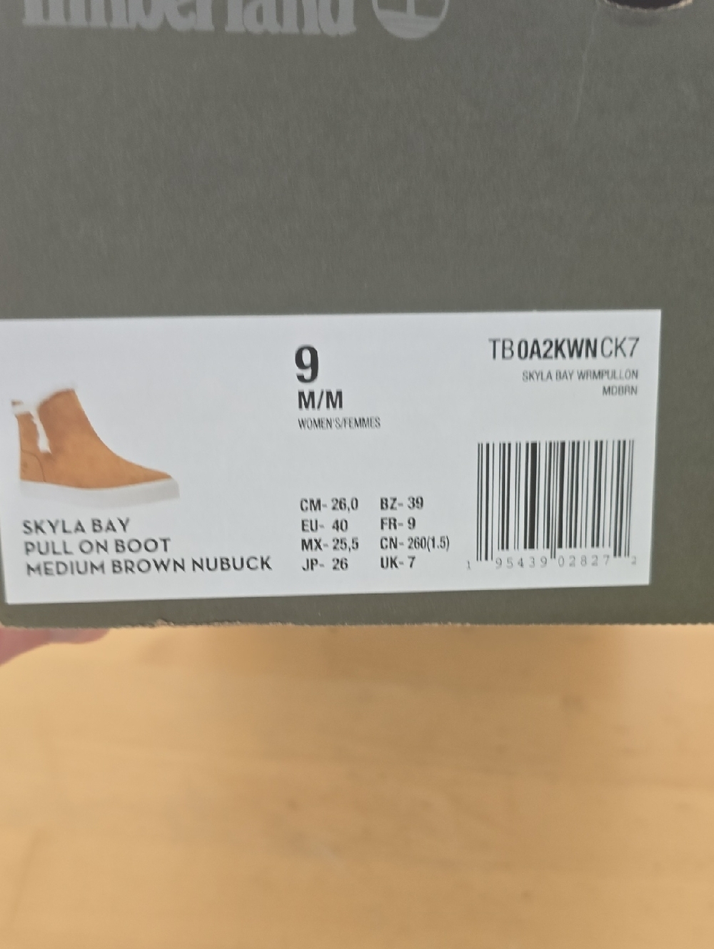 Timberland Skyla Bay Pull-On Boot in Medium Brown Nubuck